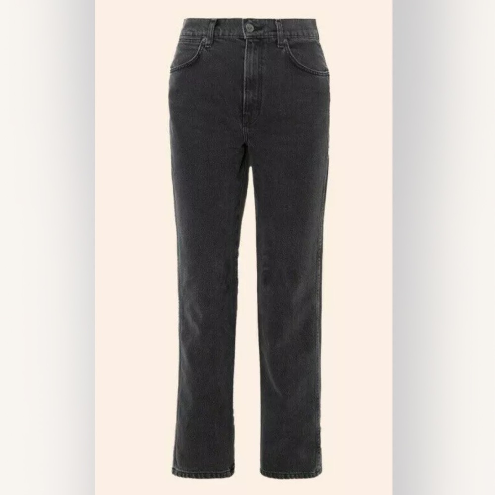 New Reformation JULIA HIGH CIGARETTE
MONTEREY organic dark gray Straight Jean 31
